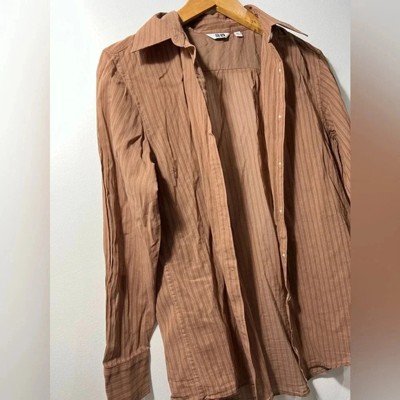 - MUNIQLO oversized Long-Sleeve shirt size XXS - Picture 5 of 6